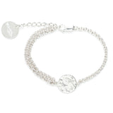 Bracelet Hestia Argent Rond Martelé Bracelets Monsieur Simone