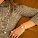 Bracelet Nélya Argent Perle Bracelets Monsieur Simone