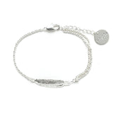 Bracelet Phébé Argent Plume Bracelets Monsieur Simone