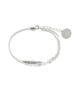 Bracelet Phébé Argent Plume Bracelets Monsieur Simone