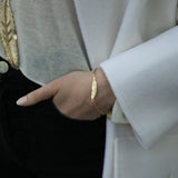 Bracelet Phébé Or Plume Bracelets Monsieur Simone