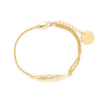 Bracelet Phébé Or Plume Bracelets Monsieur Simone