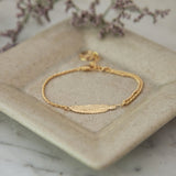 Bracelet Phébé Or Plume Bracelets Monsieur Simone