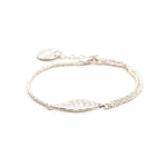 Bracelet Thalie Argent Feuille Bracelets Monsieur Simone