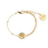 Bracelet Théia Or Fleur Bracelets Monsieur Simone