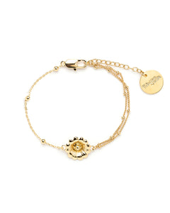 Bracelet Théia Or Fleur Bracelets Monsieur Simone