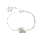 Bracelet Zéphyr Argent Feuille Bracelets Monsieur Simone