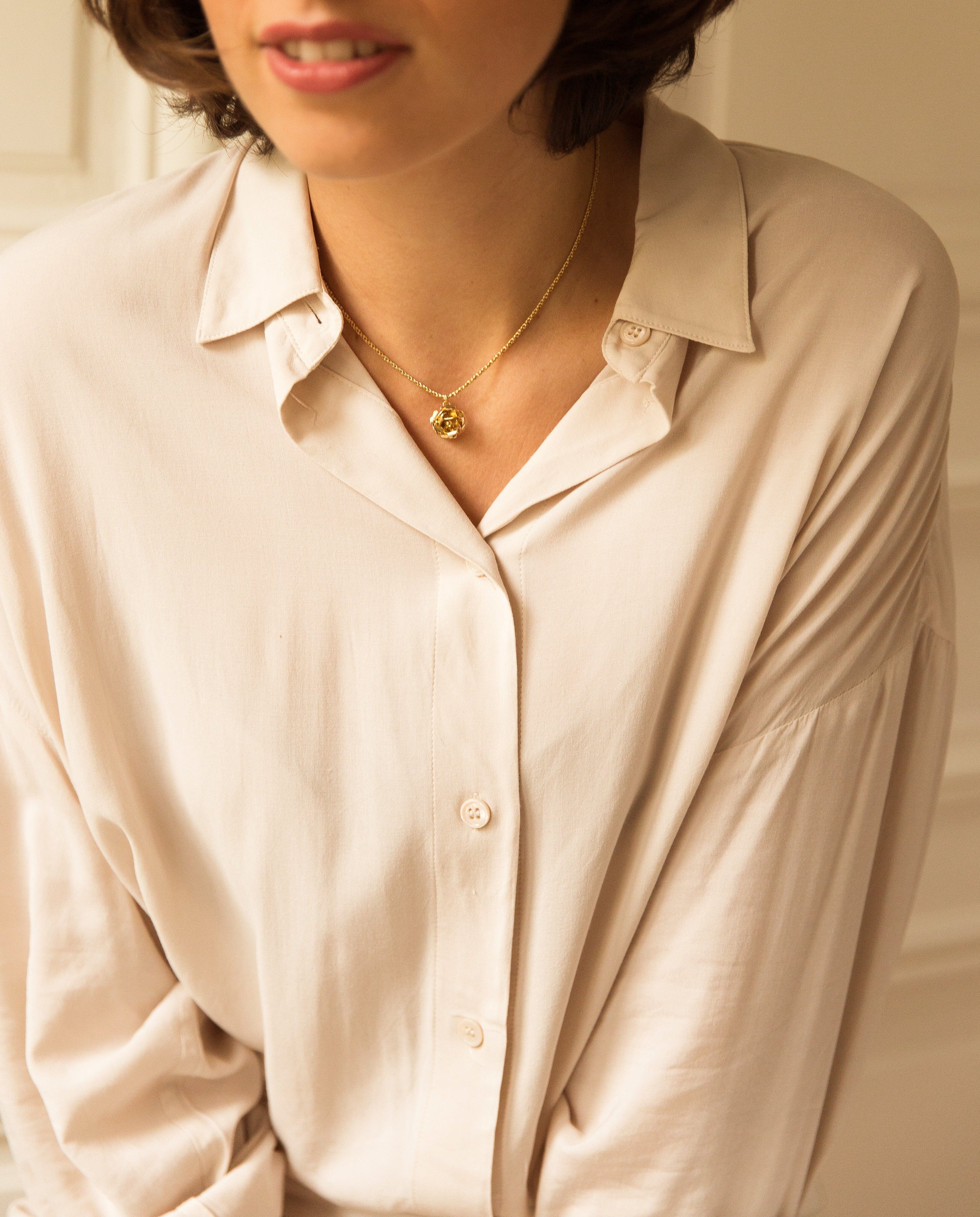 Collier Aglaé Or Fleur Colliers Monsieur Simone