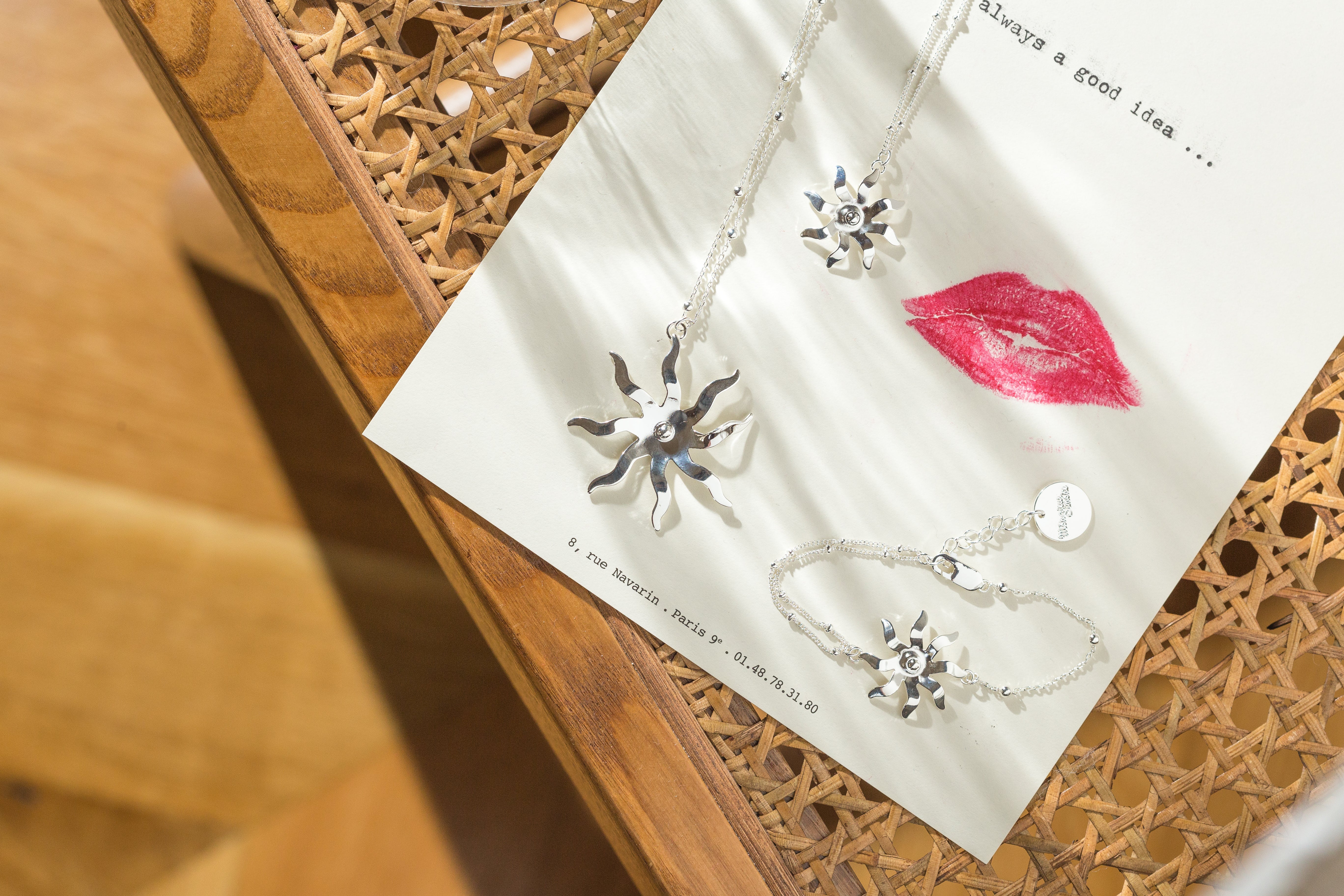 Collier Éos Argent Soleil Colliers Monsieur Simone