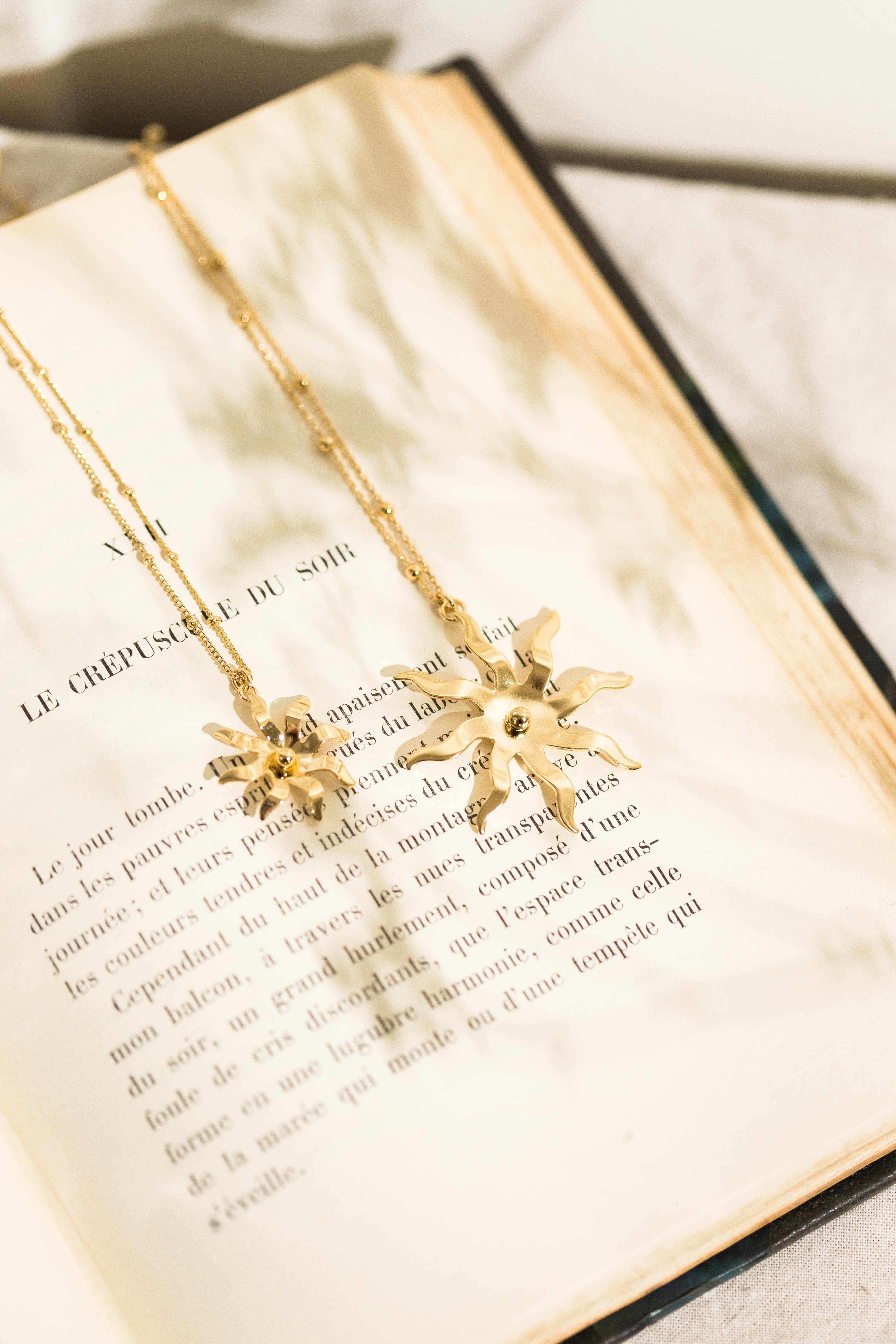 Collier Éos Or Soleil Colliers Monsieur Simone