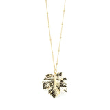 Collier Héra Or Feuille Colliers Monsieur Simone