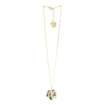 Collier Héra Or Feuille Colliers Monsieur Simone