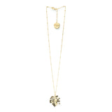 Collier Héra Or Feuille Colliers Monsieur Simone