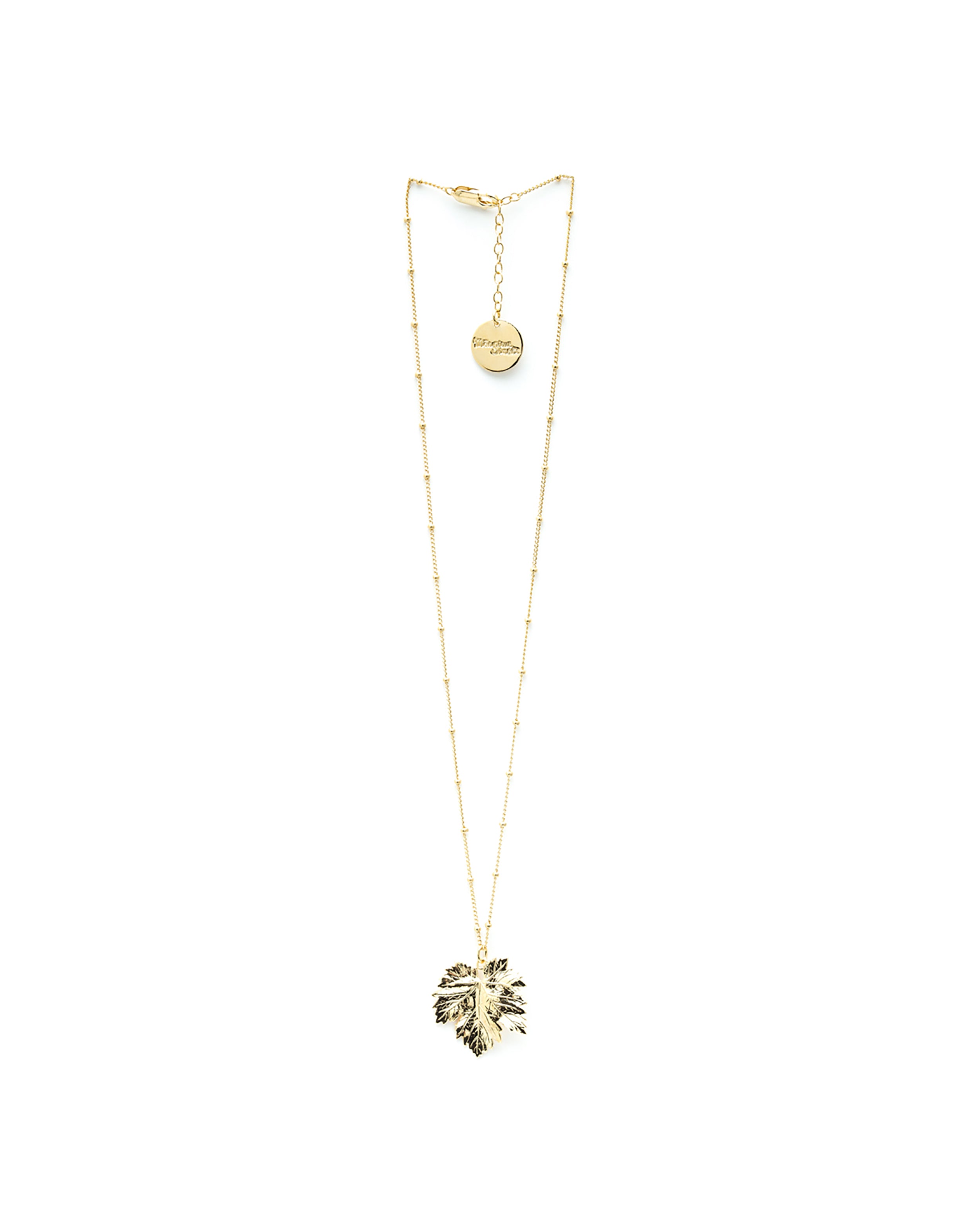 Collier Héra Or Feuille Colliers Monsieur Simone