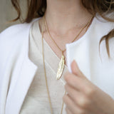 Collier Phébé Argent Plume Colliers Monsieur Simone