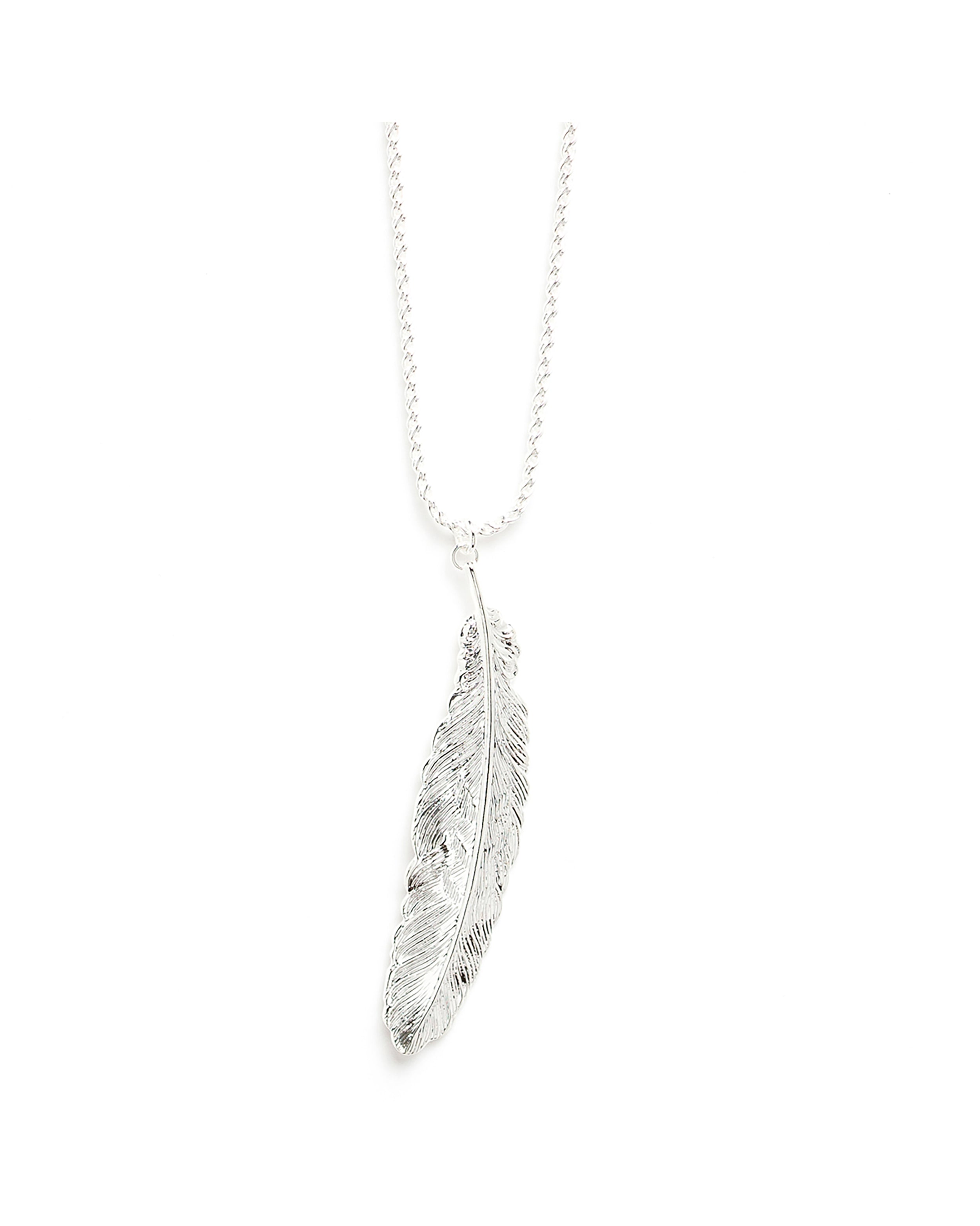 Collier Phébé Argent Plume Colliers Monsieur Simone