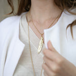 Collier Phébé Or Plume Colliers Monsieur Simone