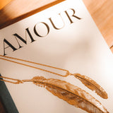 Collier Phébé Or Plume Colliers Monsieur Simone