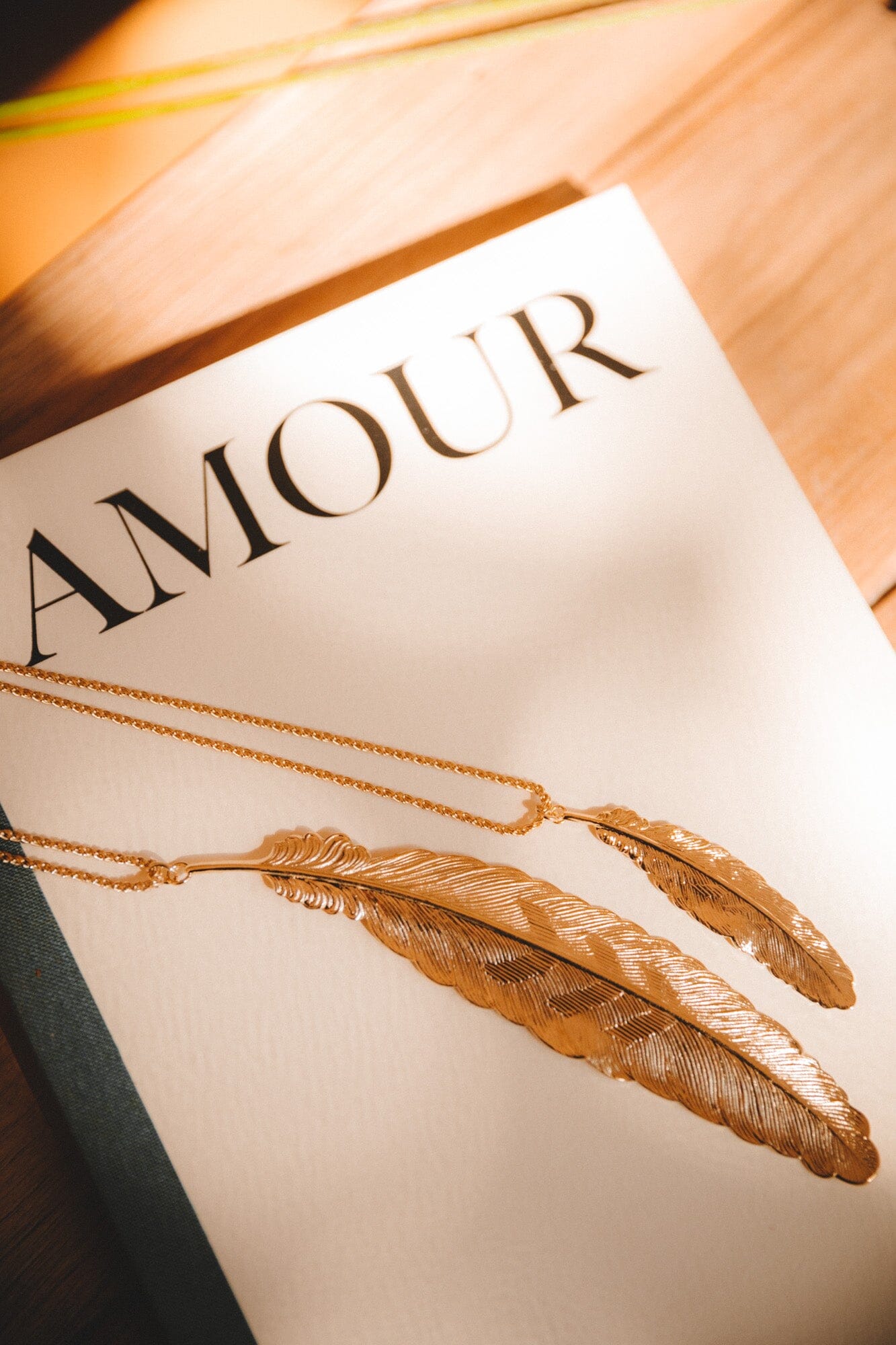 Collier Phébé Or Plume Colliers Monsieur Simone