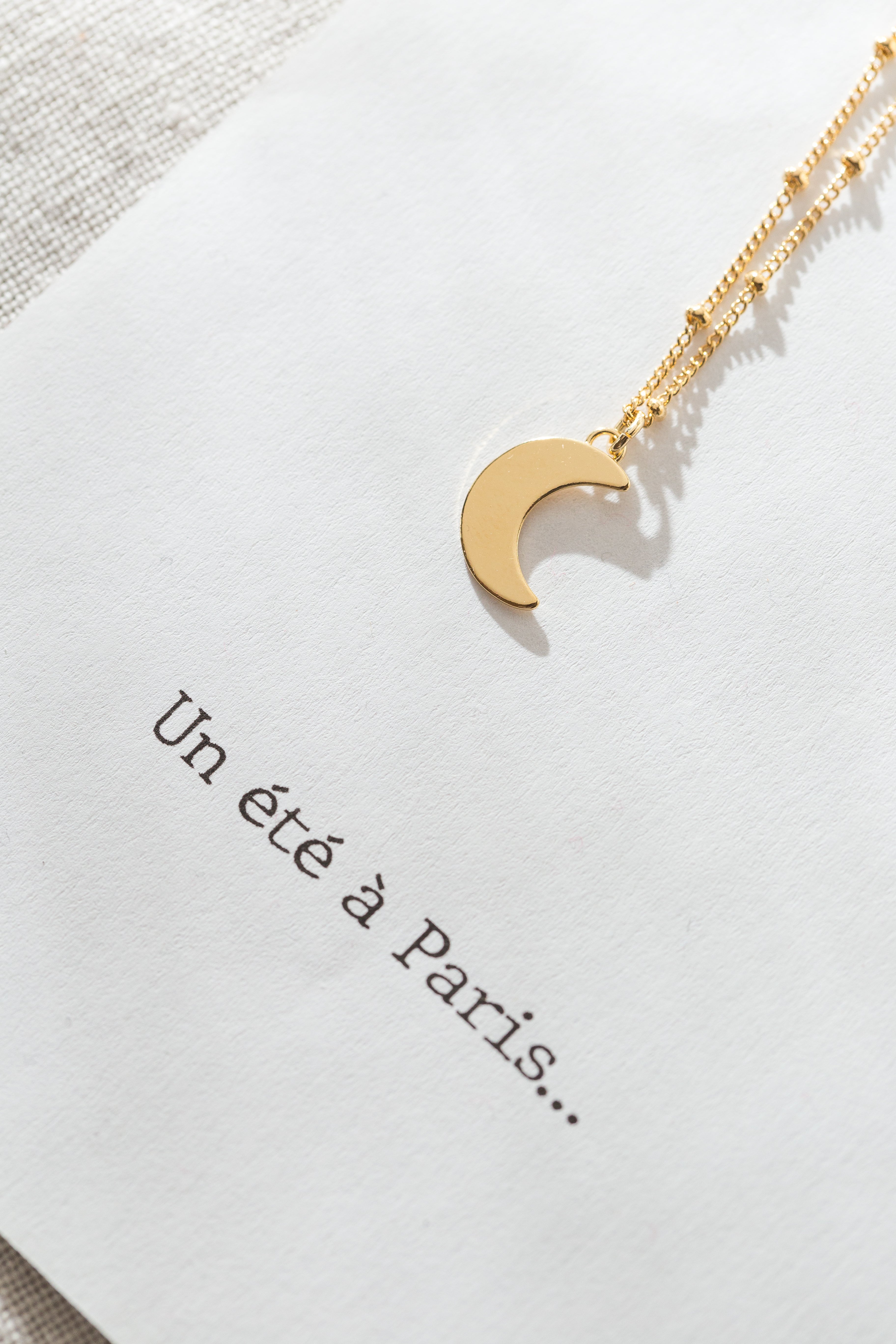 Collier Séléné Or Lune Colliers Monsieur Simone