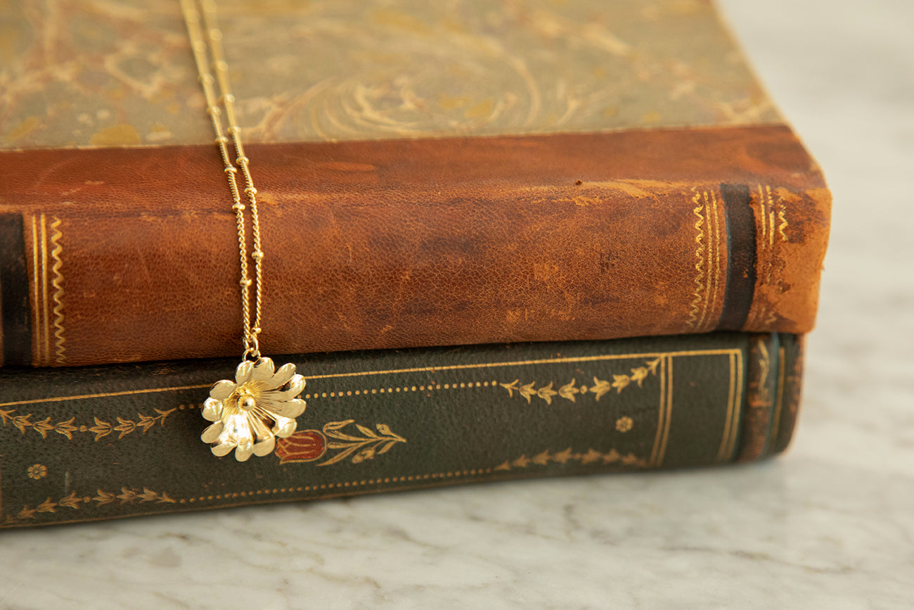 Collier Théia Or Fleur Colliers Monsieur Simone