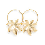 Créoles Chloris Or Fleurs Boucles d'Oreilles Monsieur Simone