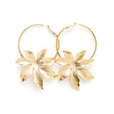 Créoles Chloris Or Fleurs Boucles d'Oreilles Monsieur Simone