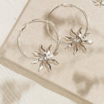 Créoles Éos Argent Soleils Boucles d'Oreilles Monsieur Simone