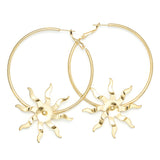 Créoles Éos Or Soleils Boucles d'Oreilles Monsieur Simone