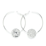 Créoles Hestia Argent Ronds Martelés Boucles d'Oreilles Monsieur Simone