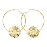 Créoles Maïa Or Fleurs Boucles d'Oreilles Monsieur Simone