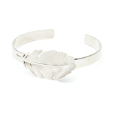 Jonc Zéphyr Argent Feuille Bracelets Monsieur Simone