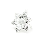 Maxi Bague Hespéris Argent Fleur Ajustable Bagues Monsieur Simone