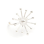 Maxi Bague Rhéa Argent Flocon Ajustable Bagues Monsieur Simone
