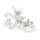 Maxi Barrette Chloris Argent Fleurs Accessoires Monsieur Simone
