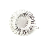 Maxi Barrette Maïa Argent Fleur Accessoires Monsieur Simone