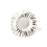 Maxi Barrette Maïa Argent Fleur Accessoires Monsieur Simone