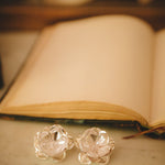 Maxi Boucles d'Oreilles Puces Aglaé Argent Fleurs Boucles d'Oreilles Monsieur Simone