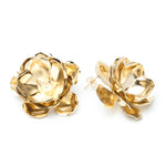 Maxi Boucles d'Oreilles Puces Aglaé Or Fleurs Boucles d'Oreilles Monsieur Simone