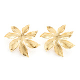 Maxi Boucles d'Oreilles Puces Chloris Or Fleurs Boucles d'Oreilles Monsieur Simone