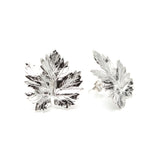 Maxi Boucles d'Oreilles Puces Héra Argent Feuilles Boucles d'Oreilles Monsieur Simone