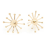 Maxi Boucles d'Oreilles Puces Rhéa Or Flocons Boucles d'Oreilles Monsieur Simone