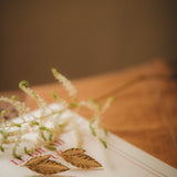 Maxi Boucles d'Oreilles Puces Thalie Or Feuilles Boucles d'Oreilles Monsieur Simone