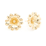 Maxi Boucles d'Oreilles Puces Théia Or Fleurs Boucles d'Oreilles Monsieur Simone
