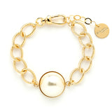 Maxi Bracelet Nélya Or Perle Bracelets Monsieur Simone