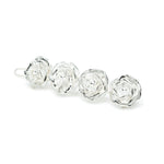 Mini Barrette Aglaé Argent Fleurs Accessoires Monsieur Simone