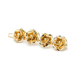 Mini Barrette Aglaé Or Fleurs Accessoires Monsieur Simone