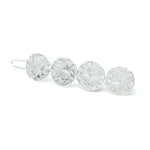 Mini Barrette Hestia Argent Ronds Martelés Accessoires Monsieur Simone