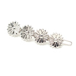 Mini Barrette Maïa Argent Fleurs Accessoires Monsieur Simone