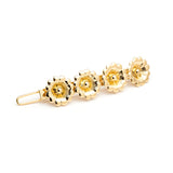 Mini Barrette Théia Or Fleurs Accessoires Monsieur Simone